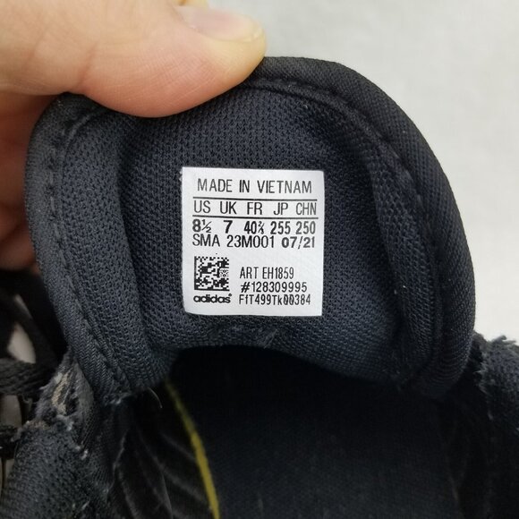 ✅Adidas Retrorun Athletic Sneakers Women's 8.5 Black 3-Stripe Running Shoes *PET - Picture 4 of 11